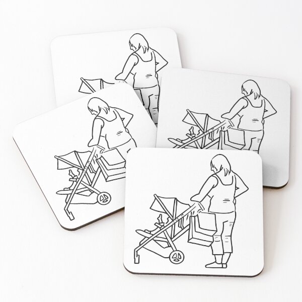 Item preview, Mother Shopping with Baby designed and sold by PrileyRileyArt.