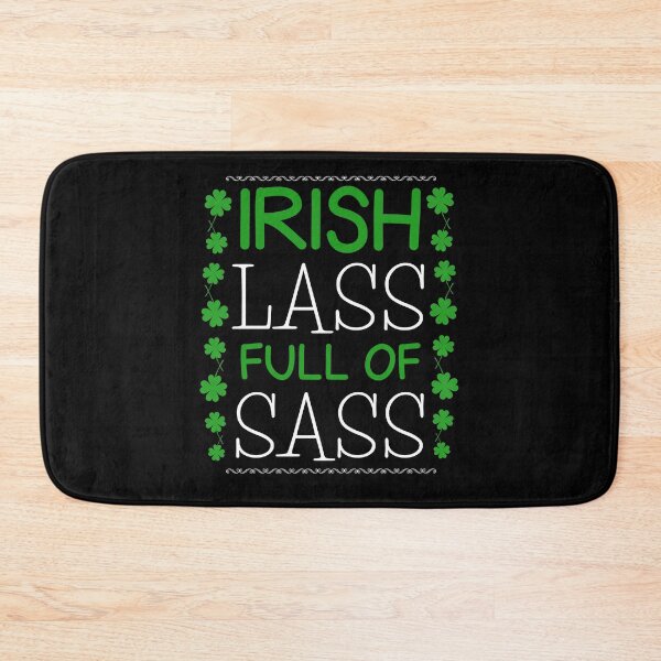 Item preview, Irish Lass Full Of Sass St.Patrick's Day Girl Irish Shamrock Quote designed and sold by sillyquestions.