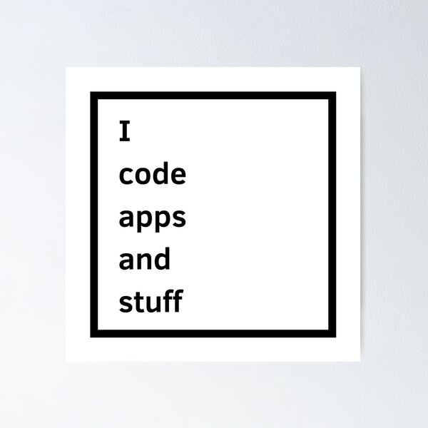 Artikel-Vorschau von Ich codiere Apps und andere Dinge - Ideen für App-Entwickler, designt und verkauft von DevGoodies.