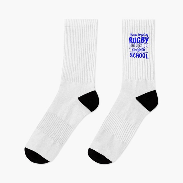 Item preview, Born to play rugby forced to go to school  designed and sold by TheGreenGoat.