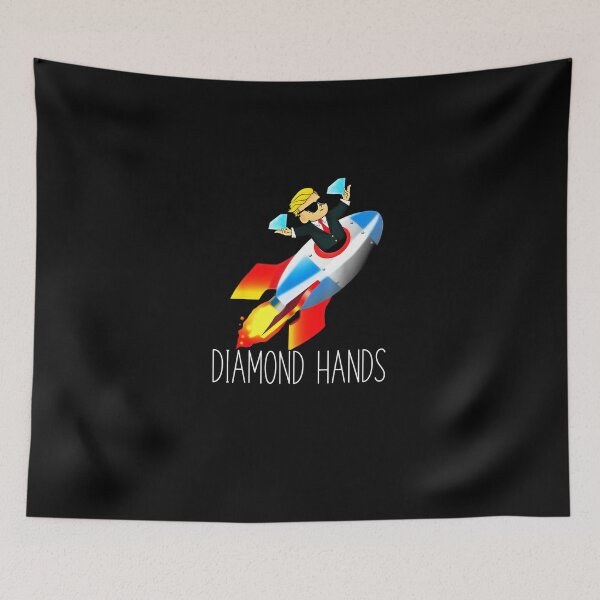 Item preview, WallStreetBets WSB Rocket Ship To The Moon No Paper Hands designed and sold by HarmanEmy.