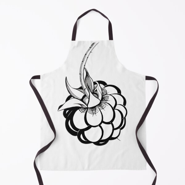 Item preview, stylized black and white berry raspberry designed and sold by nataliavavilina.