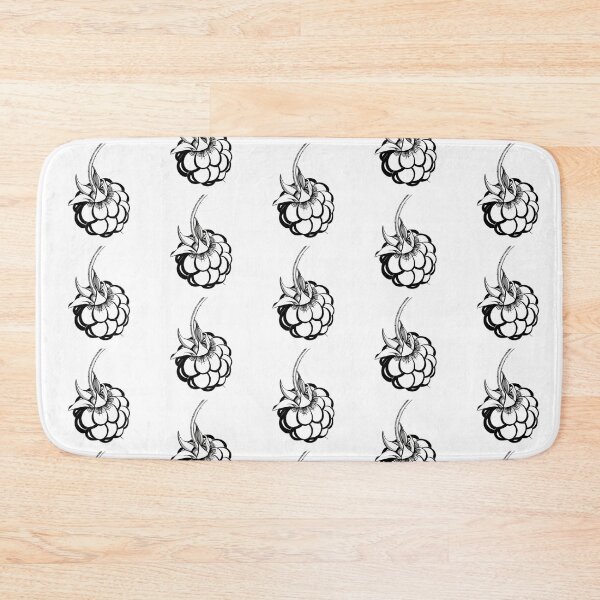 Item preview, stylized black and white berry raspberry designed and sold by nataliavavilina.