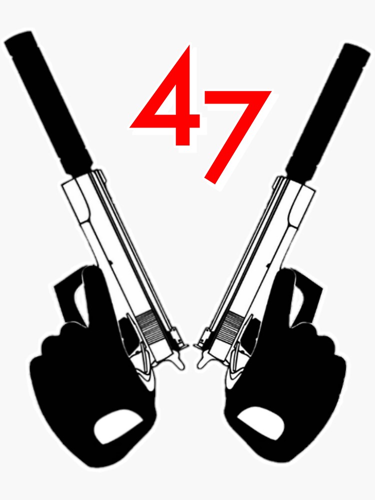 47 Agent Hitman Game Sticker For Sale By Lmakesstuff Redbubble 