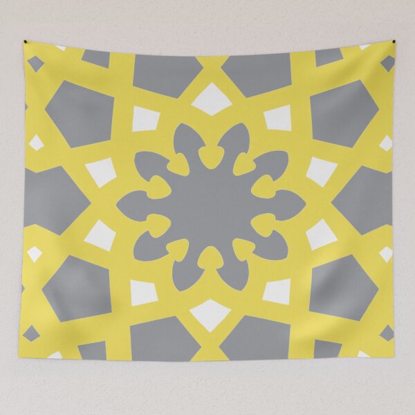 Item preview, Pantone color of the Year 2021 geometric Arabic pattern inspired by the Grand Mosque at KAUST, complimentary pattern. designed and sold by CreatEVEdesign.
