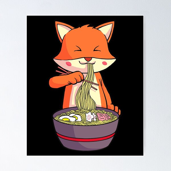 Item preview, Japanese Ramen Kawaii Anime Fox designed and sold by whitneyiott9632.