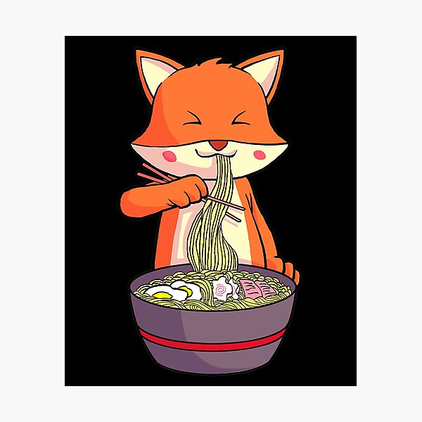 Item preview, Japanese Ramen Kawaii Anime Fox designed and sold by whitneyiott9632.