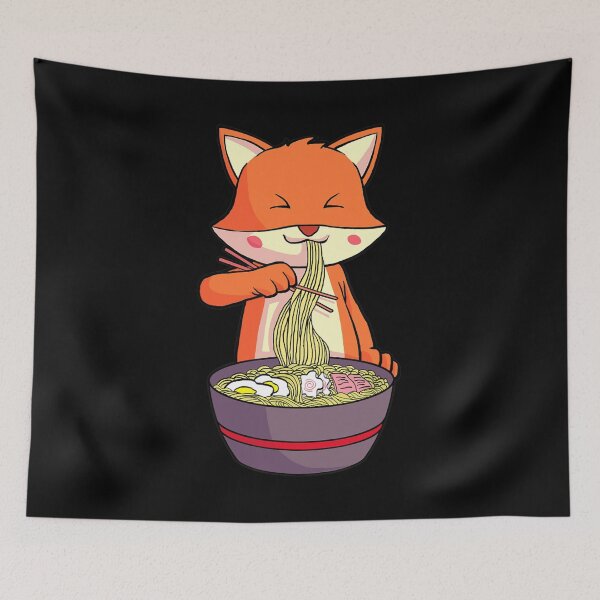Item preview, Japanese Ramen Kawaii Anime Fox designed and sold by whitneyiott9632.