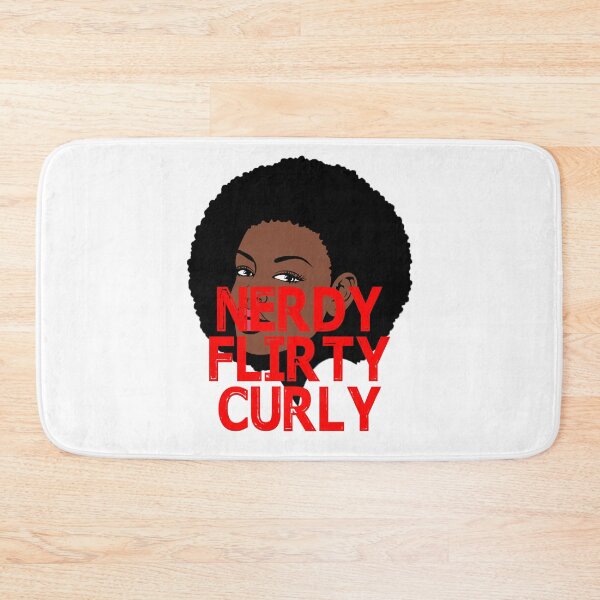 Item preview, Nerdy Ethnic Girl with Big and Beautifully Blown Curly Locks designed and sold by Branncolet.