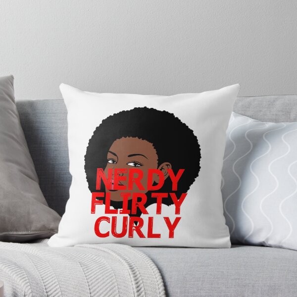 Item preview, Nerdy Ethnic Girl with Big and Beautifully Blown Curly Locks designed and sold by Branncolet.