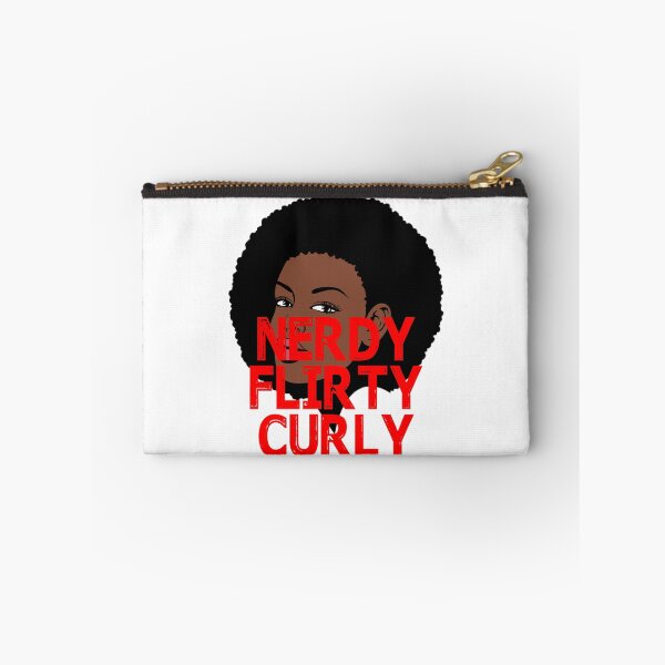 Item preview, Nerdy Ethnic Girl with Big and Beautifully Blown Curly Locks designed and sold by Branncolet.