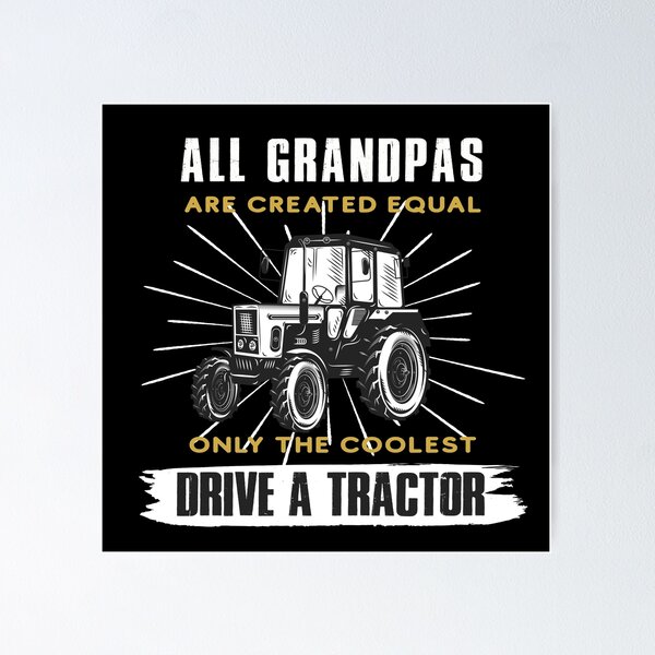 Item preview, Mens Grandpa with Tractor Grandfather Funny Grandpa Tractor designed and sold by NSTeeDesign.