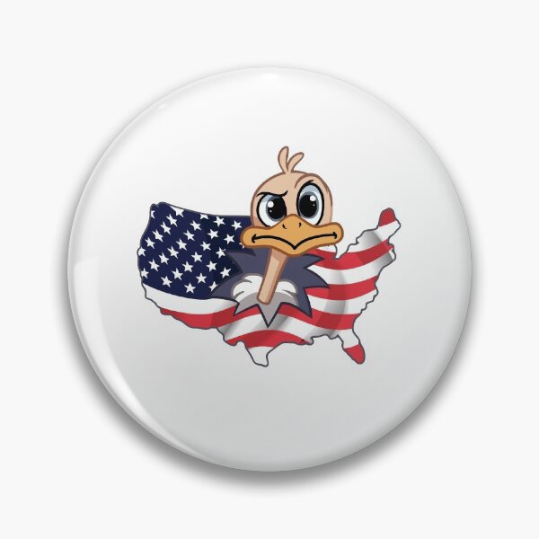 Item preview, Flying American Duck designed and sold by Stickow.