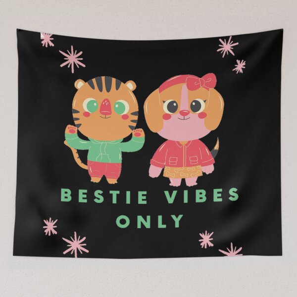 Item preview, Bestie vibes only cute design designed and sold by Dreamofstyle7.