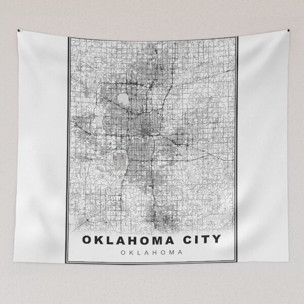 Item preview, Oklahoma City Map designed and sold by Tamas Das.