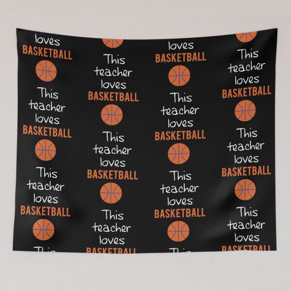Item preview, This Teacher Loves Basketball designed and sold by ubantee.