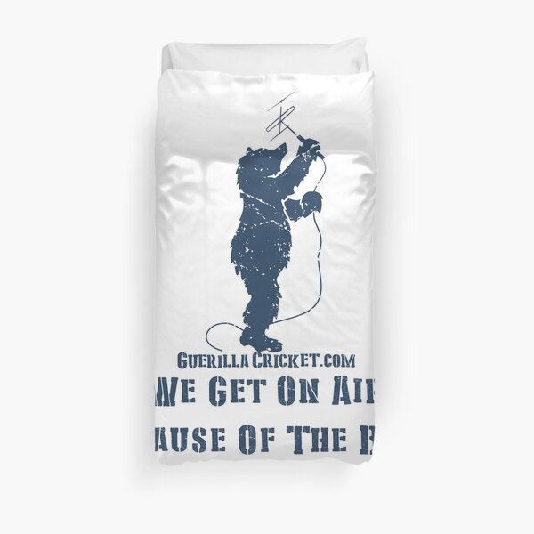 The Bear on air aerial Duvet Cover