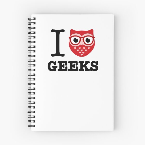 Item preview, I Owl Geeks (love heart) designed and sold by Josh Goodswen.