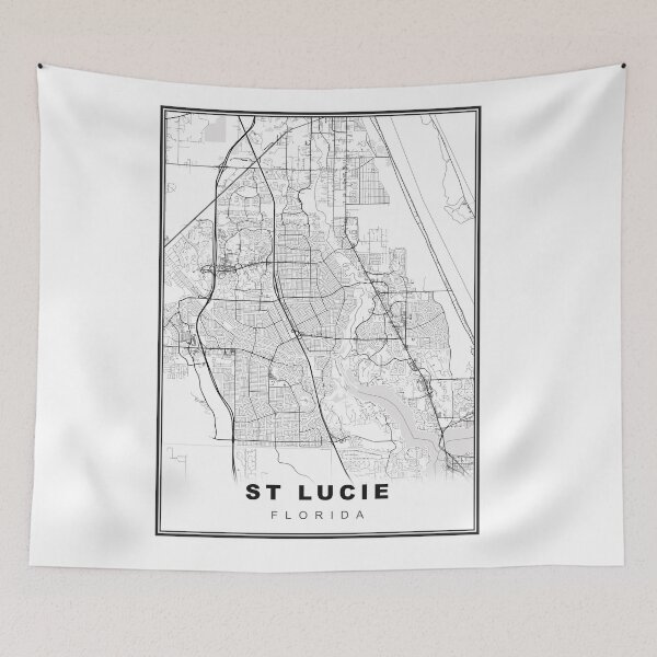 Item preview, Port St. Lucie Map designed and sold by Tamas Das.