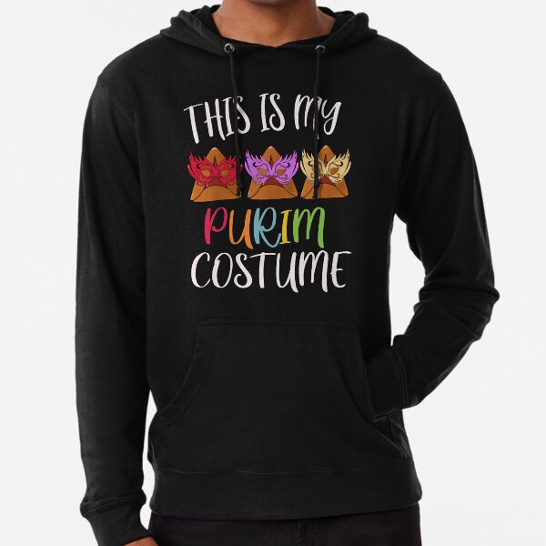 This is my Purim Costume funny Jewish Purim Gift Lightweight Hoodie