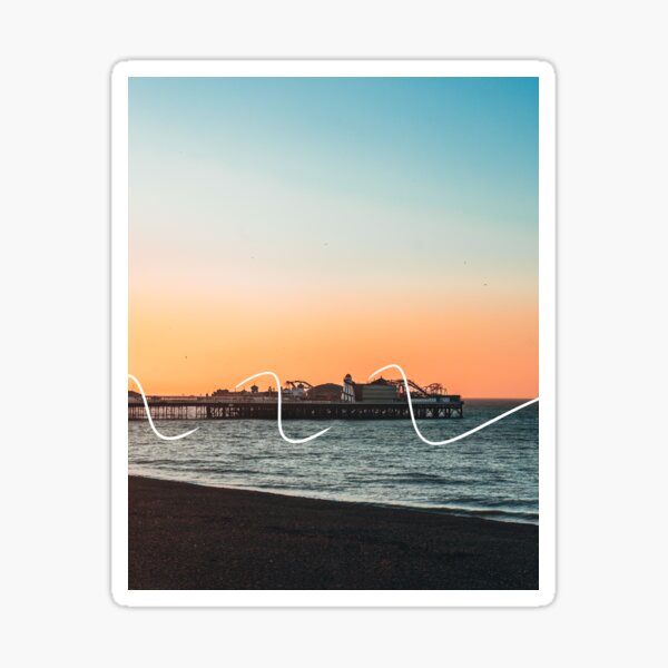 Brighton Pier at Sunrise Sticker