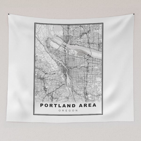 Item preview, Portland Area Map designed and sold by Tamas Das.