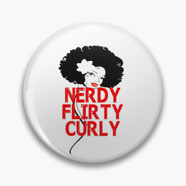 Artikelvorschau, Nerdy Flirty Curly Girl entworfen und verkauft von Branncolet.