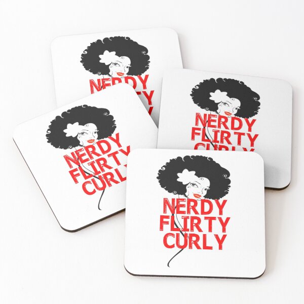 Item preview, Nerdy Flirty Curly Girl designed and sold by Branncolet.