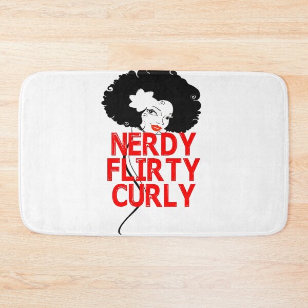 Item preview, Nerdy Flirty Curly Girl designed and sold by Branncolet.