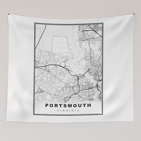 Item preview, Portsmouth Map designed and sold by Tamas Das.