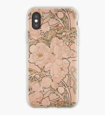 Mucha Peonies Apricot iPhone Case