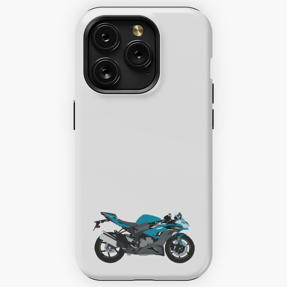 Motorcycle Kawasaki Ninja ZX-6R PEARL NIGHTSHADE TEAL | iPhone Case