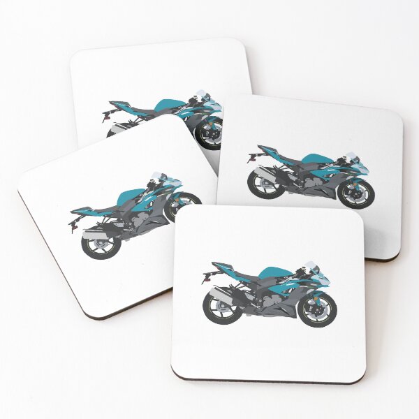 Artikelvorschau, Motorrad Kawasaki Ninja ZX-6R PEARL NIGHTSHADE TEAL entworfen und verkauft von WiredDesigns.