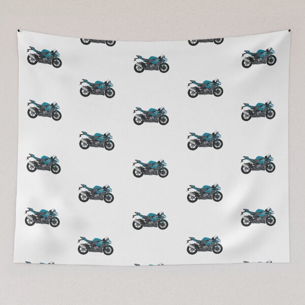 Item preview, Motorcycle Kawasaki Ninja ZX-6R PEARL NIGHTSHADE TEAL designed and sold by WiredDesigns.