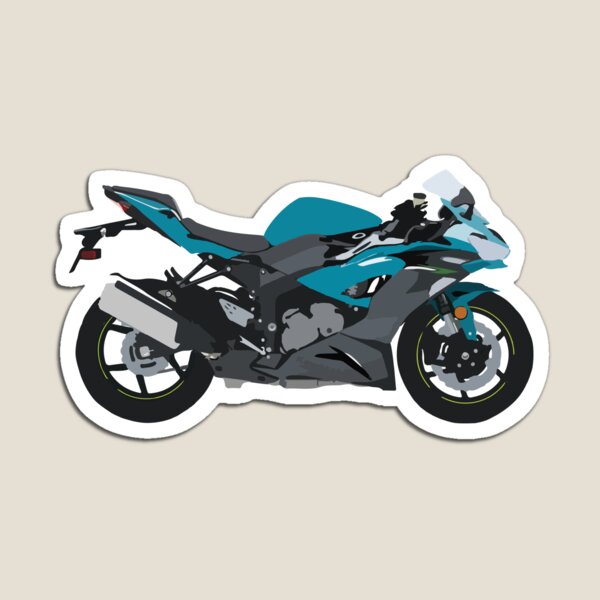 Item preview, Motocicleta Kawasaki Ninja ZX-6R PEARL NIGHTSHADE TEAL designed and sold by WiredDesigns.
