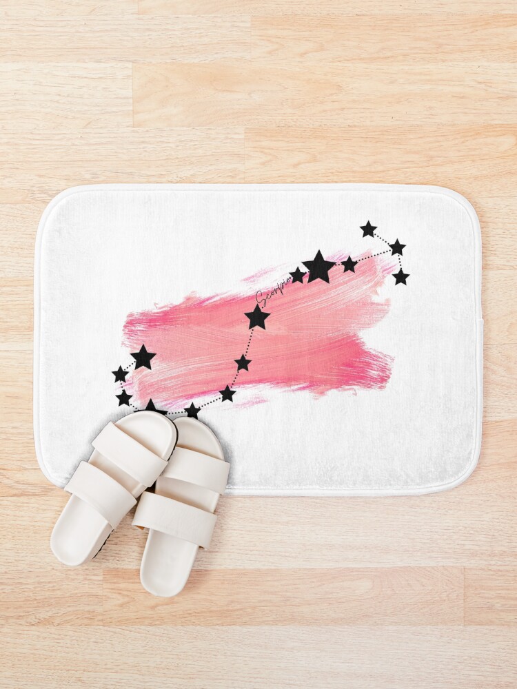 Thumbnail 1 of 6, Bath Mat, Zodiac Collection - Scorpio designed and sold by DesignsofNini.