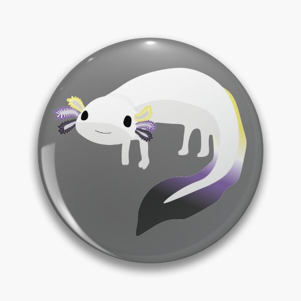 Item preview, Non-Binary Axolotl designed and sold by Kay-Marie-Art.