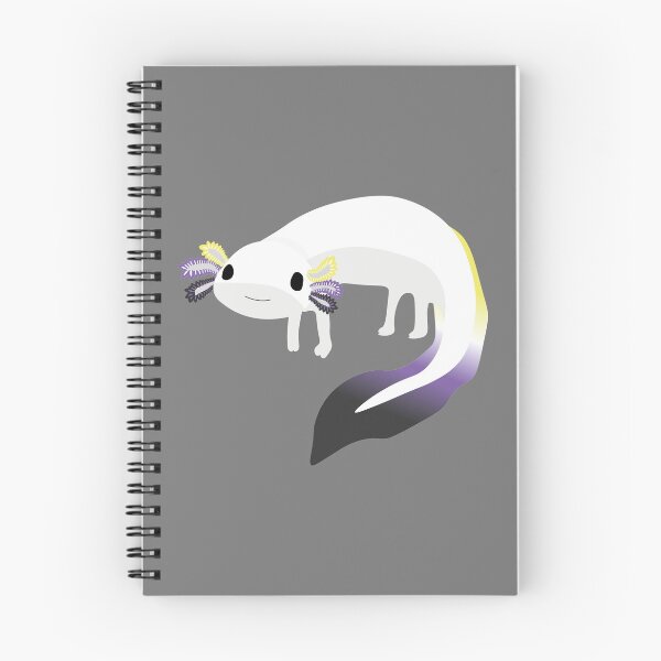 Item preview, Non-Binary Axolotl designed and sold by Kay-Marie-Art.