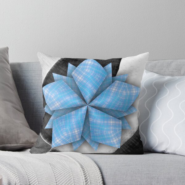 Item preview, Sky Blue Spectrum Texture FiveFold Flower designed and sold by Kay Patterson.