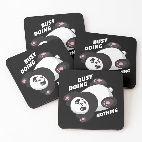 Item preview, Busy Doing Nothing Panda Bear Cute Lazy Funny Quote designed and sold by sillyquestions.