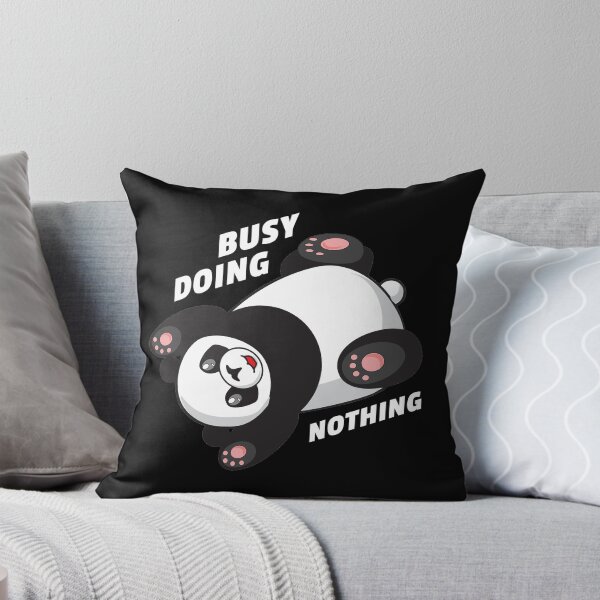 Item preview, Busy Doing Nothing Panda Bear Cute Lazy Funny Quote designed and sold by sillyquestions.