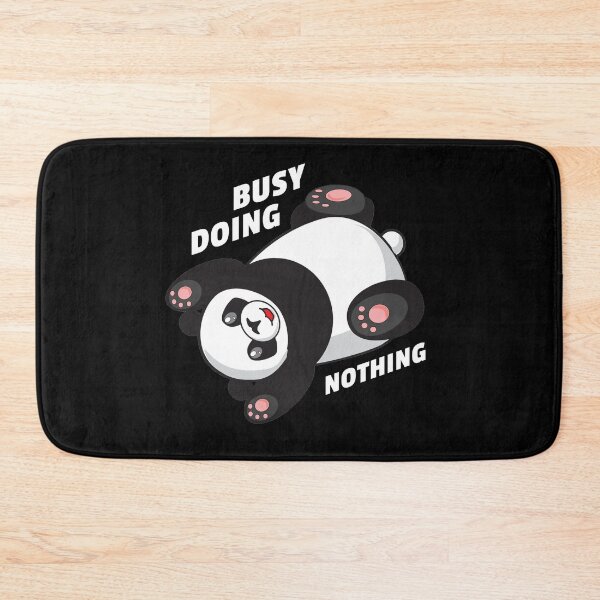 Item preview, Busy Doing Nothing Panda Bear Cute Lazy Funny Quote designed and sold by sillyquestions.