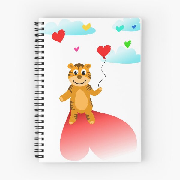 Item preview, Tender tiger with heart balloon designed and sold by Logan81.