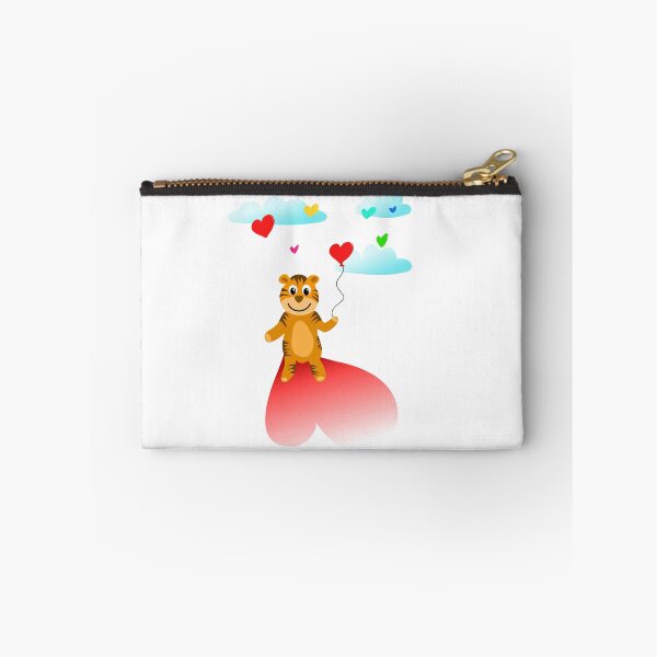 Item preview, Tender tiger with heart balloon designed and sold by Logan81.