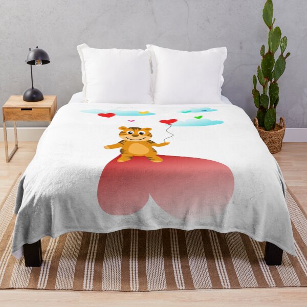 Item preview, Tender tiger with heart balloon designed and sold by Logan81.