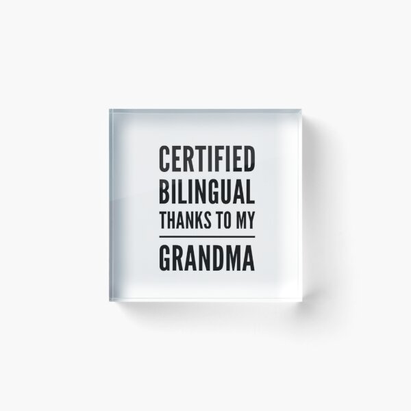 Item preview, Bilingual Thanks To My Grandma designed and sold by Davit Farmanyan.
