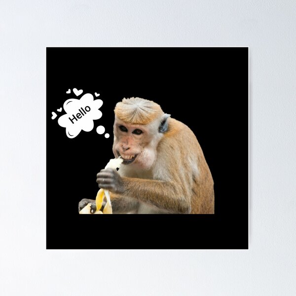 Item preview, Laughing Monkey Saying Hello designed and sold by Ani1111.