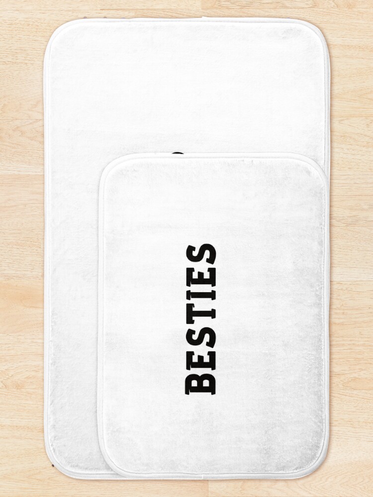 Thumbnail 5 of 6, Bath Mat, BESTIES designed and sold by Textbubble.