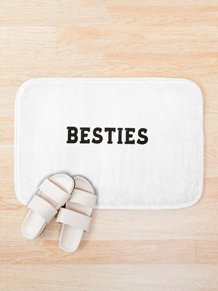 Thumbnail 1 of 6, Bath Mat, BESTIES designed and sold by Textbubble.