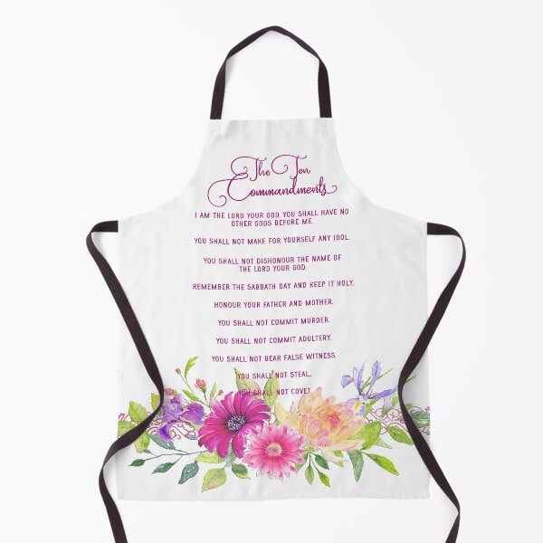 Item preview, The Ten Commandments - Metallic Pink Floral designed and sold by Amanda-Lakey.